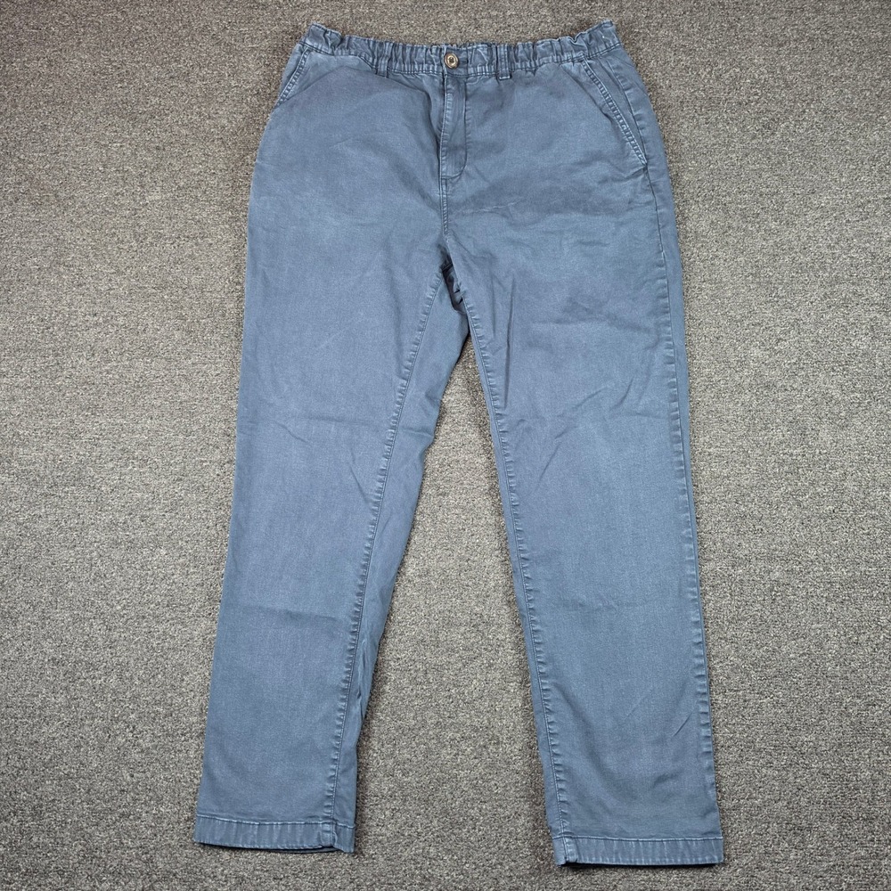 Chubbies Originals Pants Blue Mens XL 30" Inseam Elastic Waist Chino Stretch